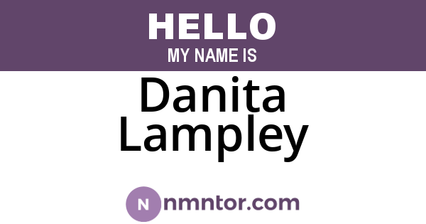 Danita Lampley