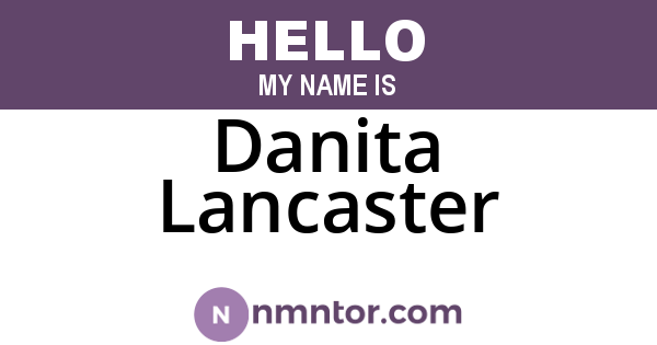 Danita Lancaster
