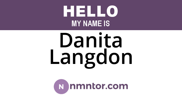 Danita Langdon