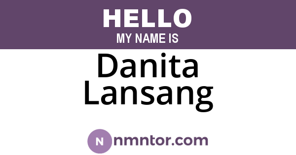 Danita Lansang