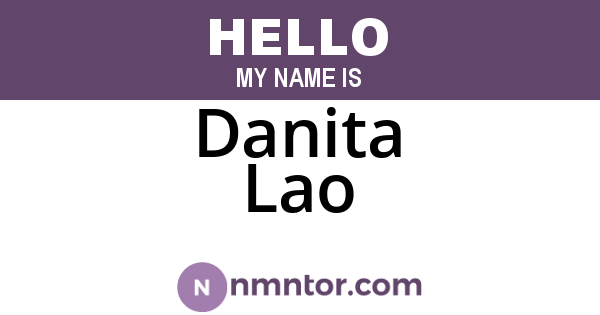 Danita Lao