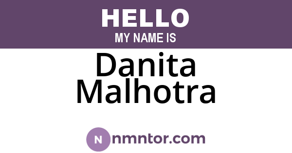 Danita Malhotra
