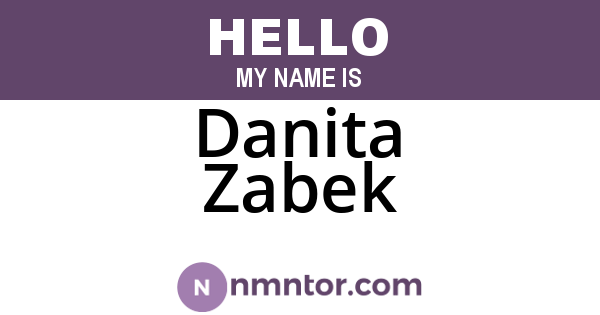 Danita Zabek