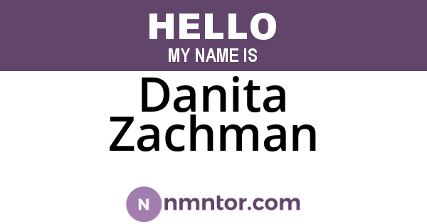 Danita Zachman