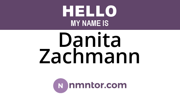 Danita Zachmann