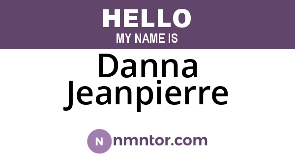 Danna Jeanpierre