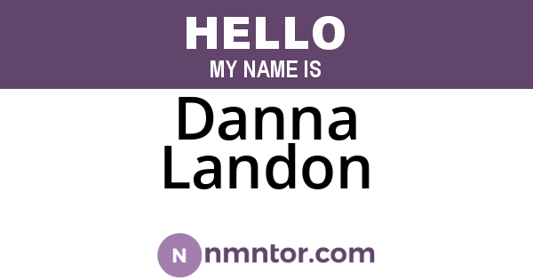 Danna Landon