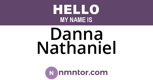 Danna Nathaniel