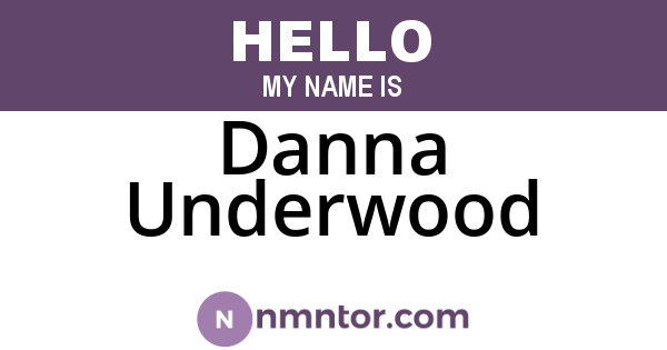 Danna Underwood
