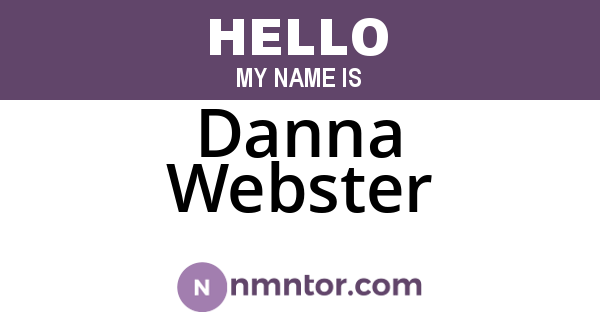 Danna Webster