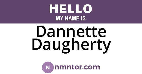 Dannette Daugherty
