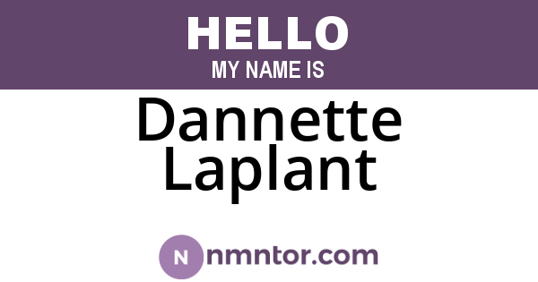 Dannette Laplant