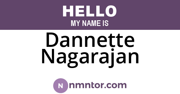Dannette Nagarajan