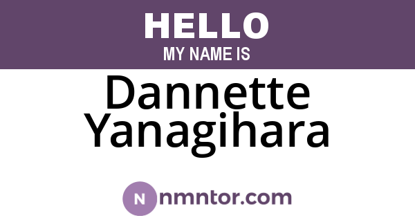 Dannette Yanagihara