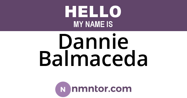 Dannie Balmaceda