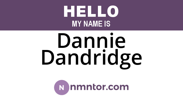 Dannie Dandridge