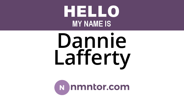 Dannie Lafferty