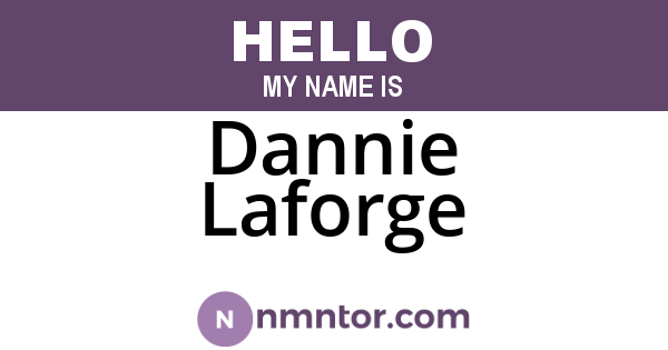 Dannie Laforge