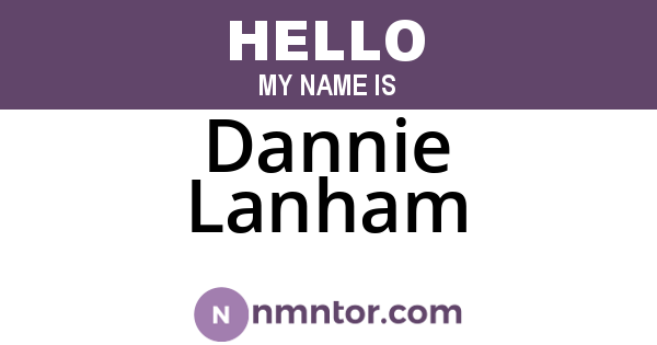 Dannie Lanham