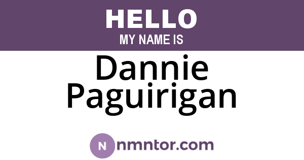 Dannie Paguirigan