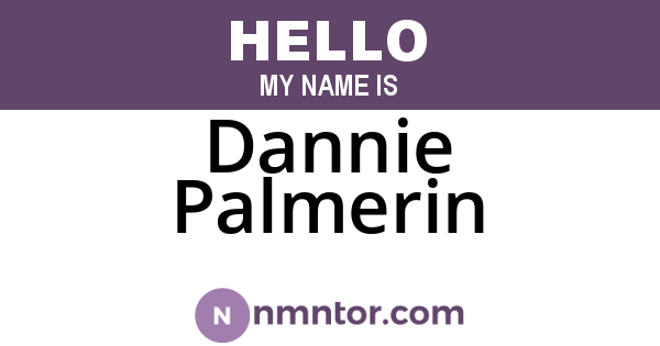 Dannie Palmerin