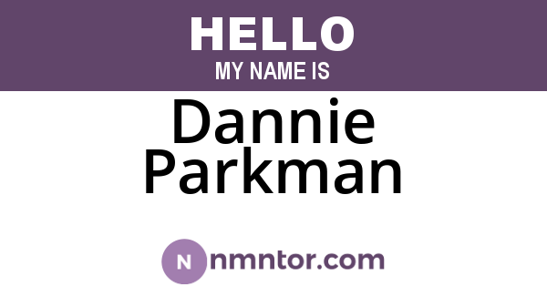 Dannie Parkman