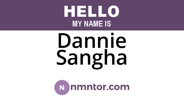 Dannie Sangha