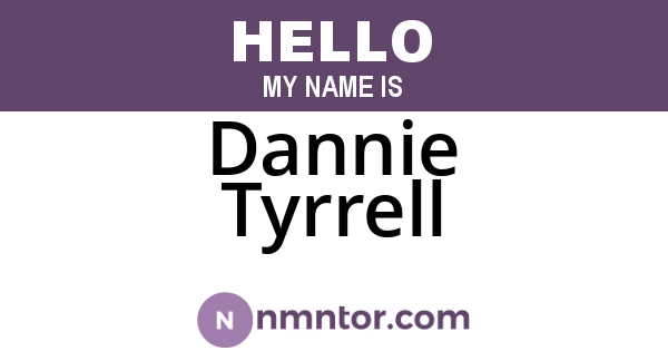 Dannie Tyrrell
