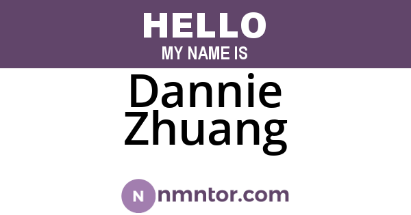 Dannie Zhuang