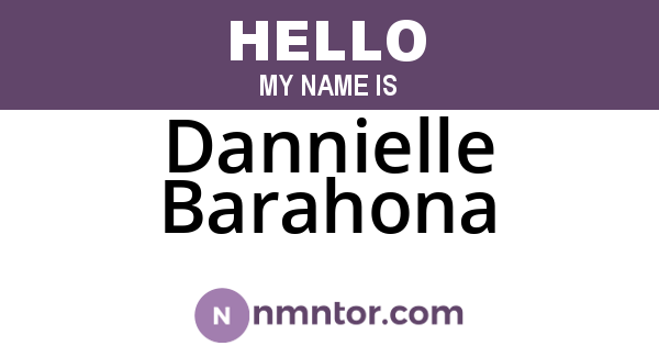 Dannielle Barahona
