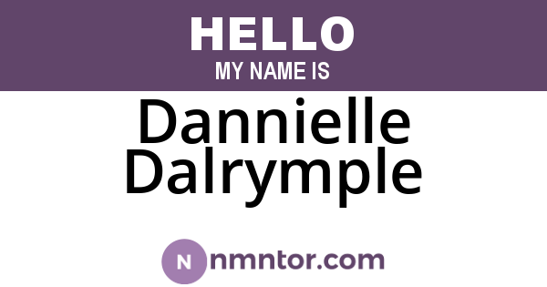 Dannielle Dalrymple
