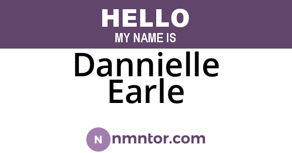 Dannielle Earle