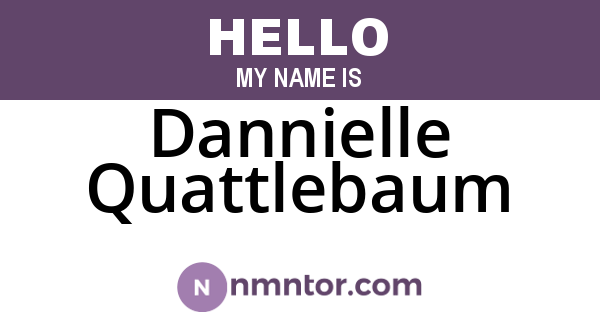 Dannielle Quattlebaum