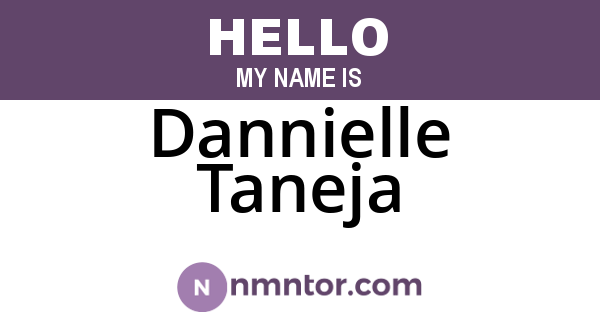 Dannielle Taneja