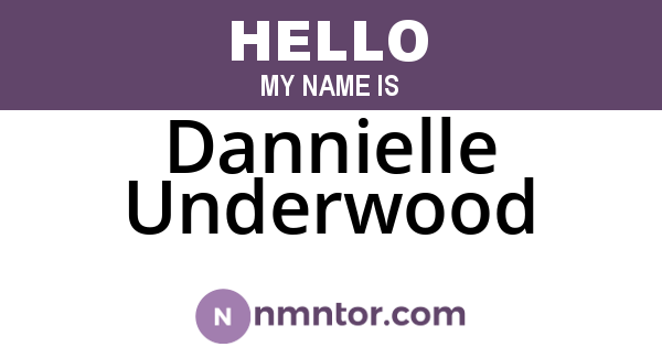 Dannielle Underwood
