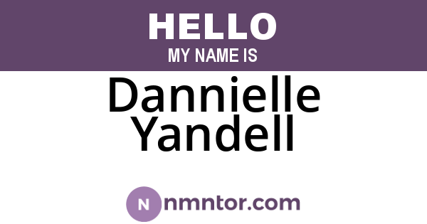 Dannielle Yandell