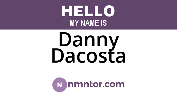 Danny Dacosta