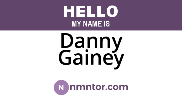 Danny Gainey