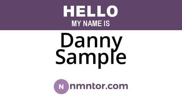 Danny Sample