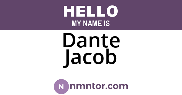 Dante Jacob