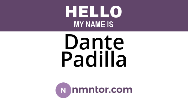 Dante Padilla