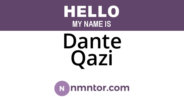 Dante Qazi