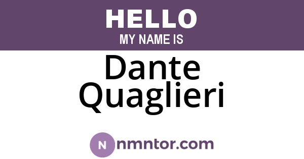 Dante Quaglieri