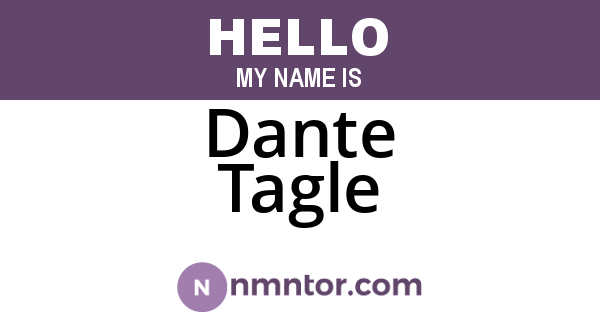 Dante Tagle
