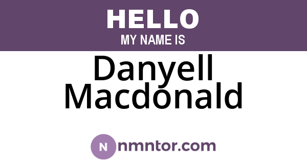 Danyell Macdonald
