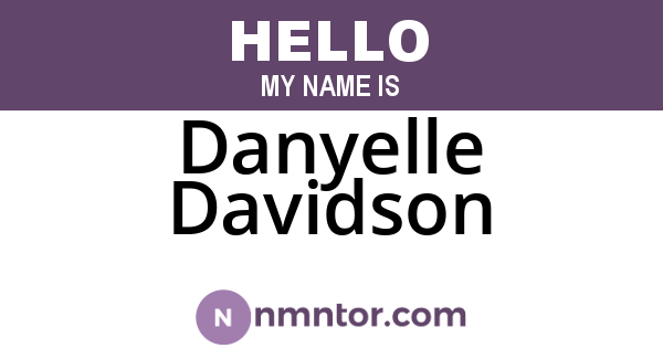 Danyelle Davidson