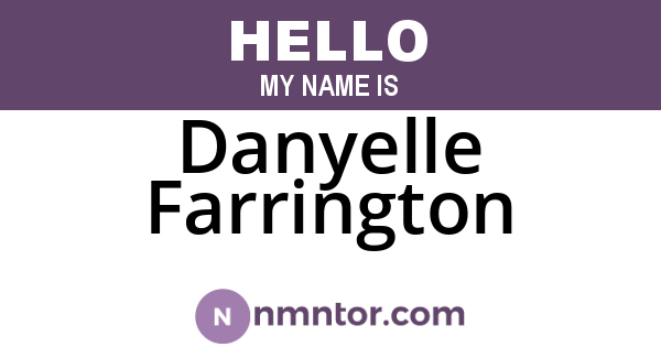 Danyelle Farrington