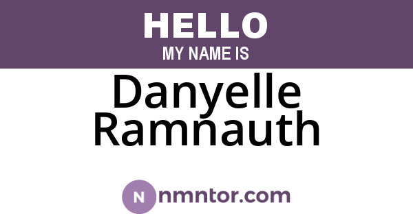 Danyelle Ramnauth