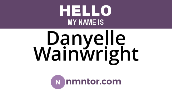 Danyelle Wainwright