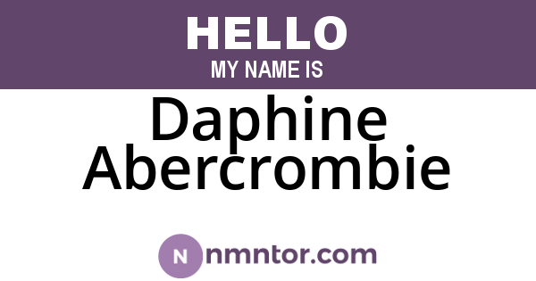 Daphine Abercrombie